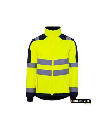 Image de GILET CHAUD 2/1 HV KITA EPI CENTER JAUNE FLUO/MARINE TXXL