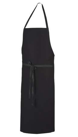 Image de TABLIER À BAVETTE COTON 110X100 PISE NOIR