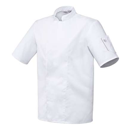 Image de VESTE CUISINE NERO MC BLANC T0