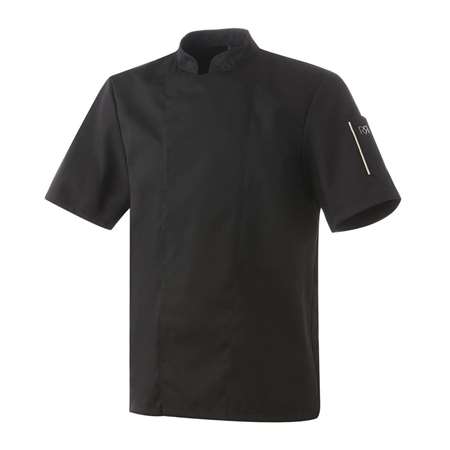 Image de VESTE CUISINE NERO MC NOIR/ECRU T6
