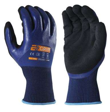 Image de GANTS EPICG005 E-GRIP DOUBLE NITRILE T10 (x12p) la paire