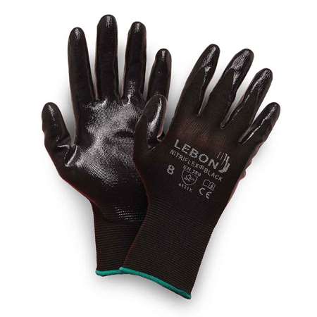 Image de GANTS NITRILE NITRIFLEX NOIR T08 (x12) la paire