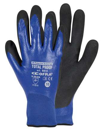 Image de GANTS NITRILE TOTAL PROOF G010-K100 (cdt 12p) la paire T08