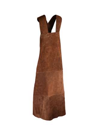 Image de TABLIER CUIR SOUDEUR MARRON 90x70cm