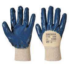 Image de GANTS A330 NITRILE DOS AERE POIGNET TRICOT MARINE TXL