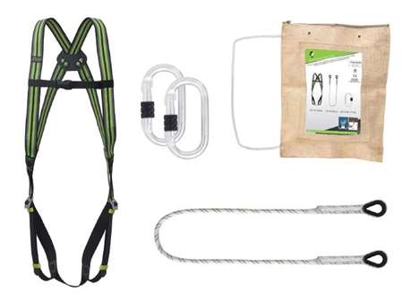 Image de KIT FA8000100 1HARNAIS 1P, 1 LONGE 2 BOUCLES 1.50M + 2 MOUSQ