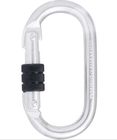 Image de MOUSQUETON ACIER A VERROUILLAGE A VIS