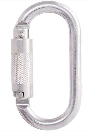 Image de MOUSQUETON ACIER A VERROUILLAGE AUTOMATIQUE