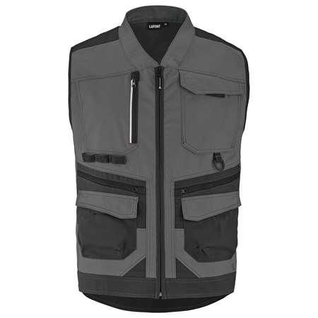 Image de GILET SM 9ATT3 CP GRIS CHARCOAL/NOIR T3/L
