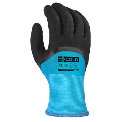 Image de GANTS E-COLD HIVER POLY NITRILE BLEU/NOIR T08